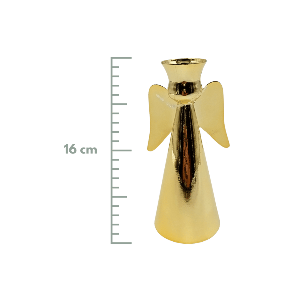 29150 (VCF0180DO) Candelabro Ángel 16X8 cm Oro.