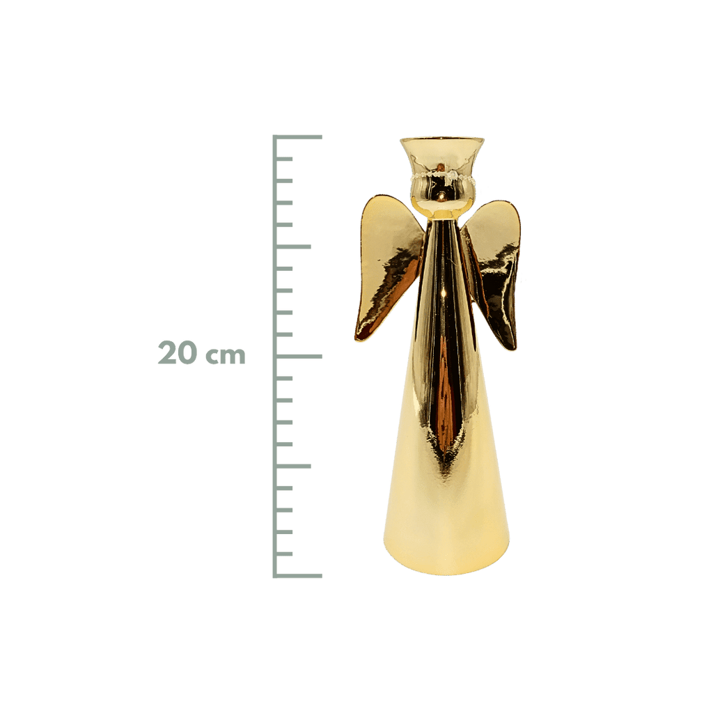 29150 (VCF0180DO) Candelabro Ángel 16X8 cm Oro.