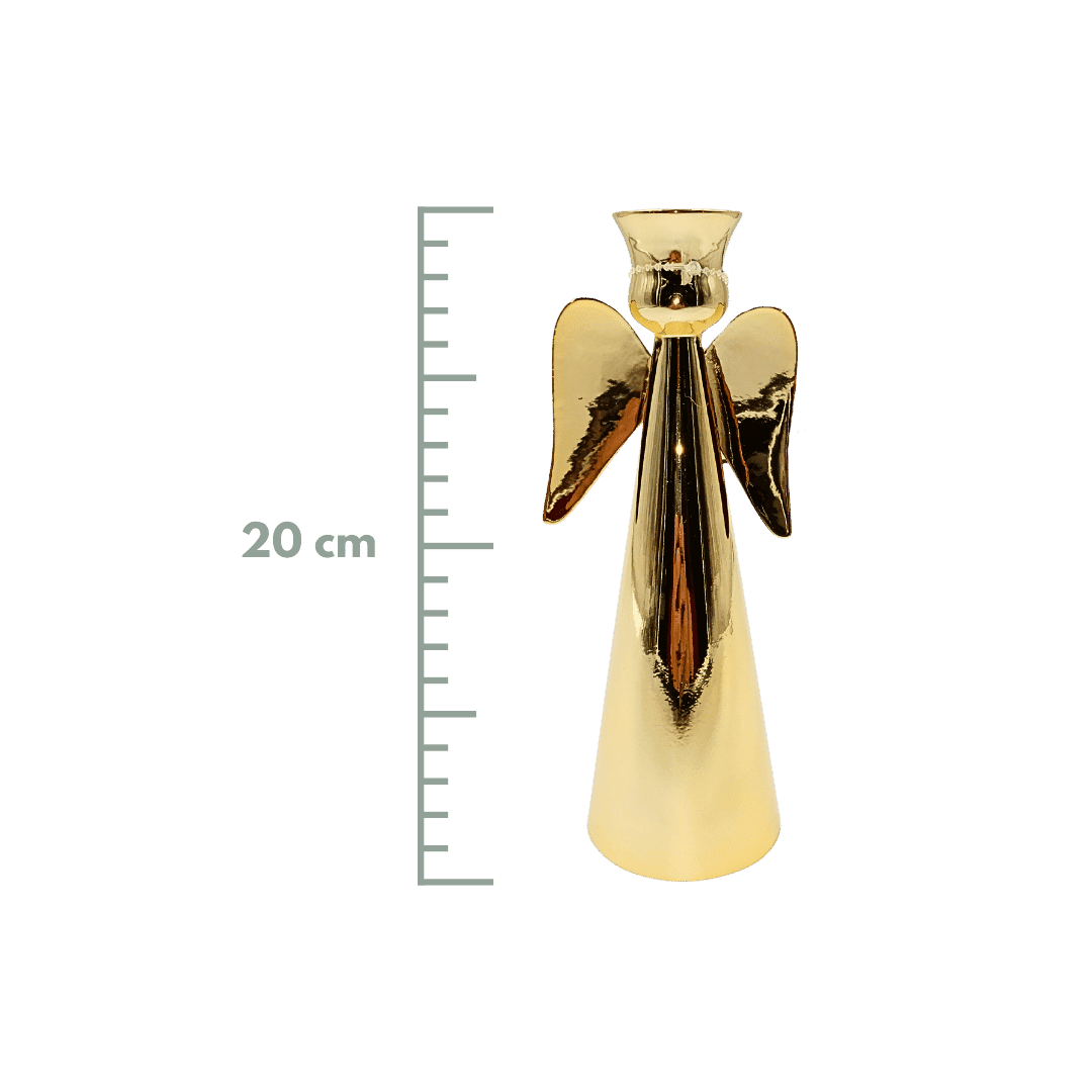 29150 (VCF0180DO) Candelabro Ángel 16X8 cm Oro.