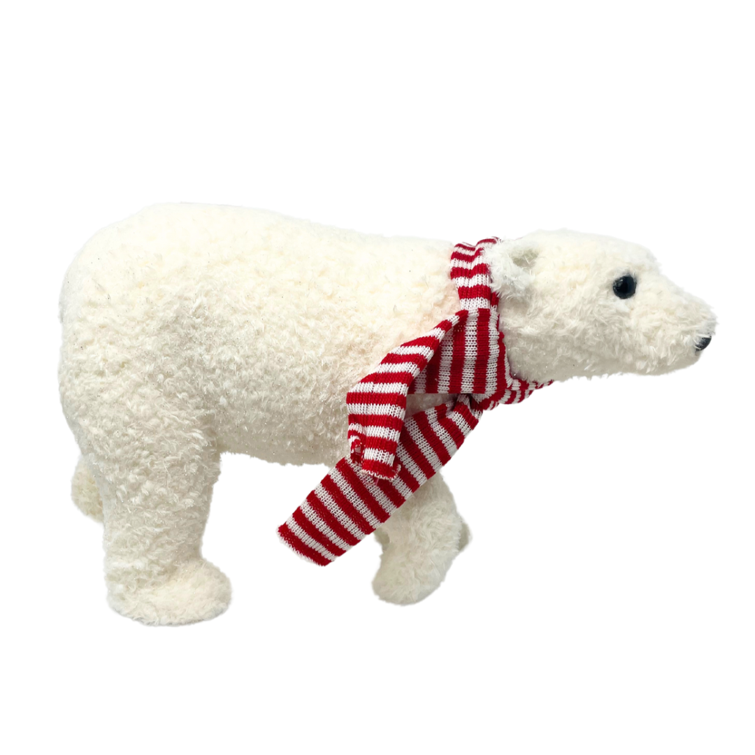 (X22921-WTRD) Oso polar con bufanda 38x25cm