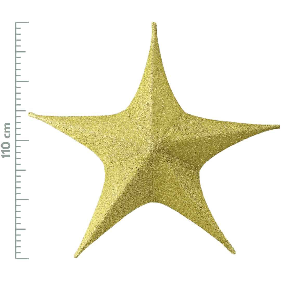 Estrella brillante oro 40cm/65cm/80cm/110cm