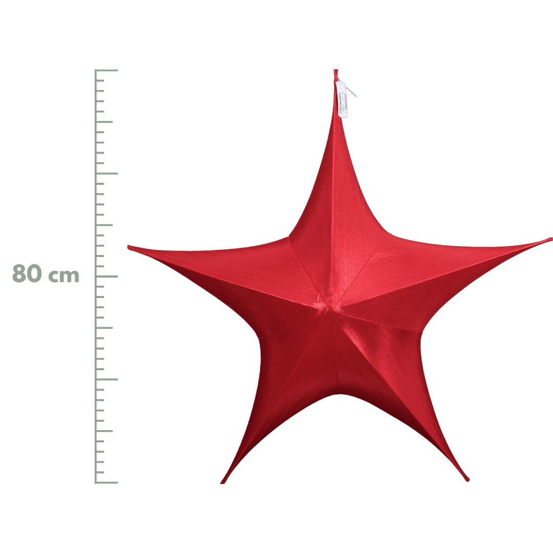 Estrella Armable Metalica Rojo 40cm/65cm/80cm/110cm