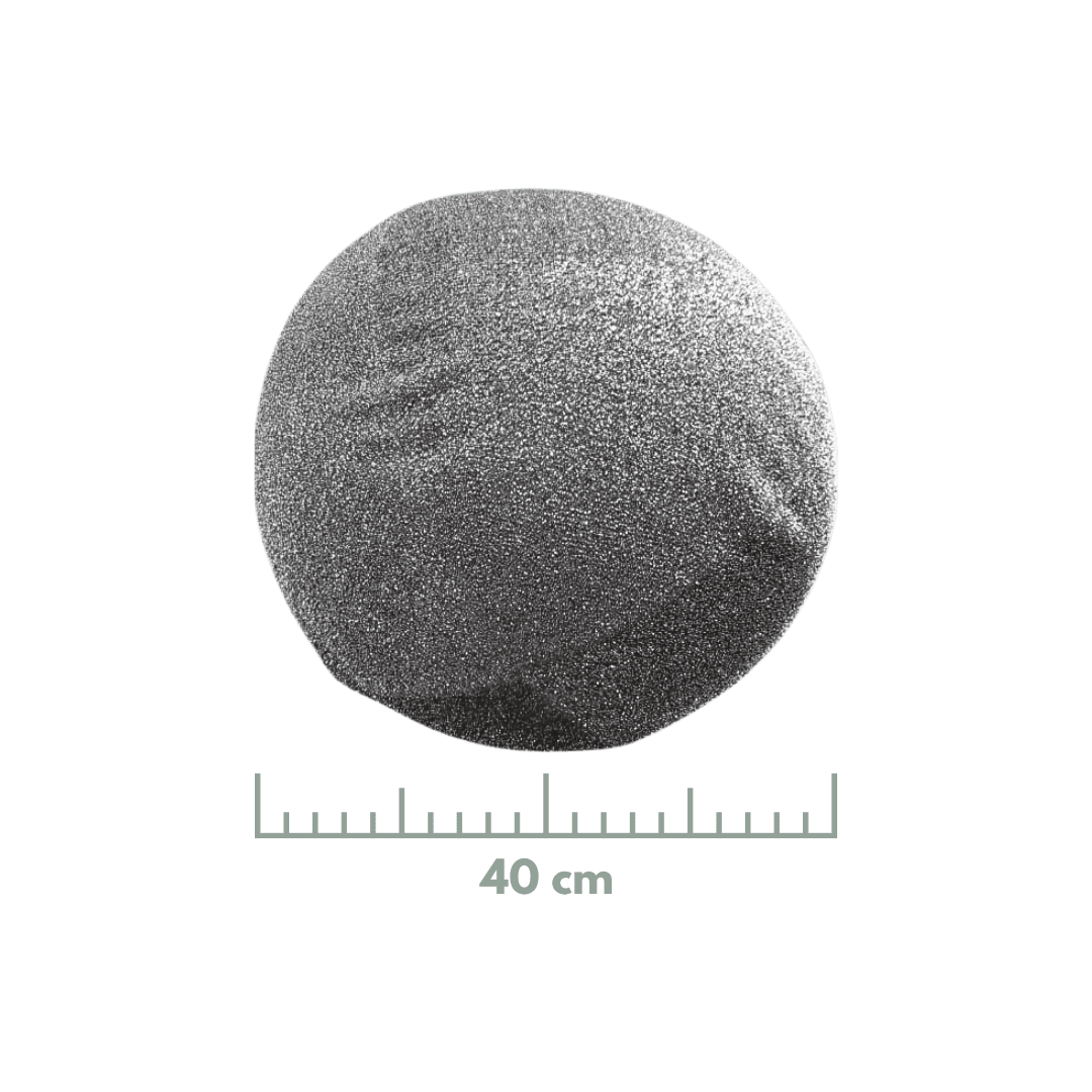 Esfera brillante plata 40 cm/50 cm