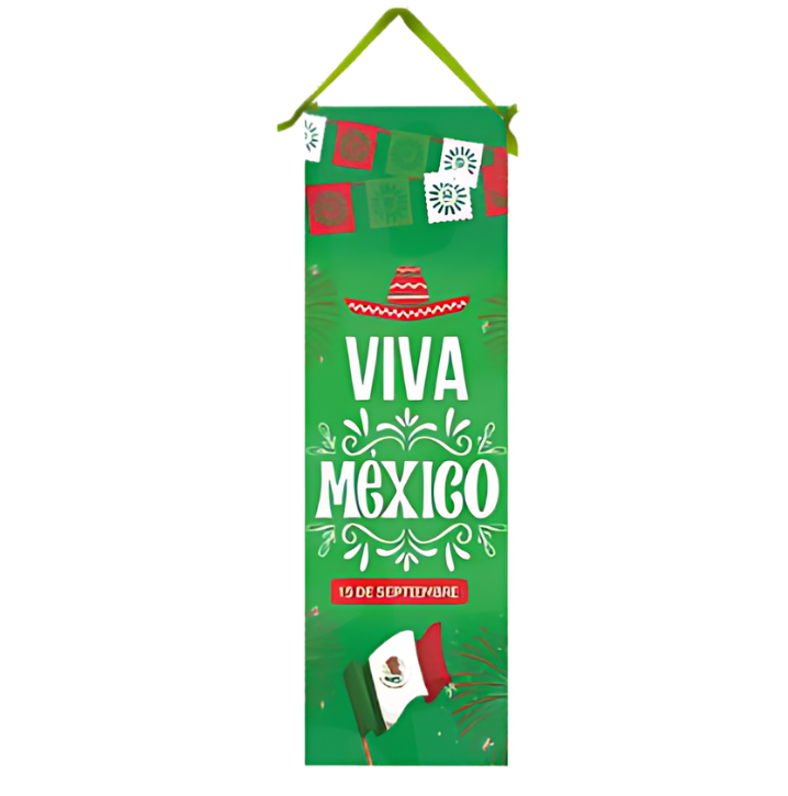 Banner "viva méxico" 50 x 160 cm