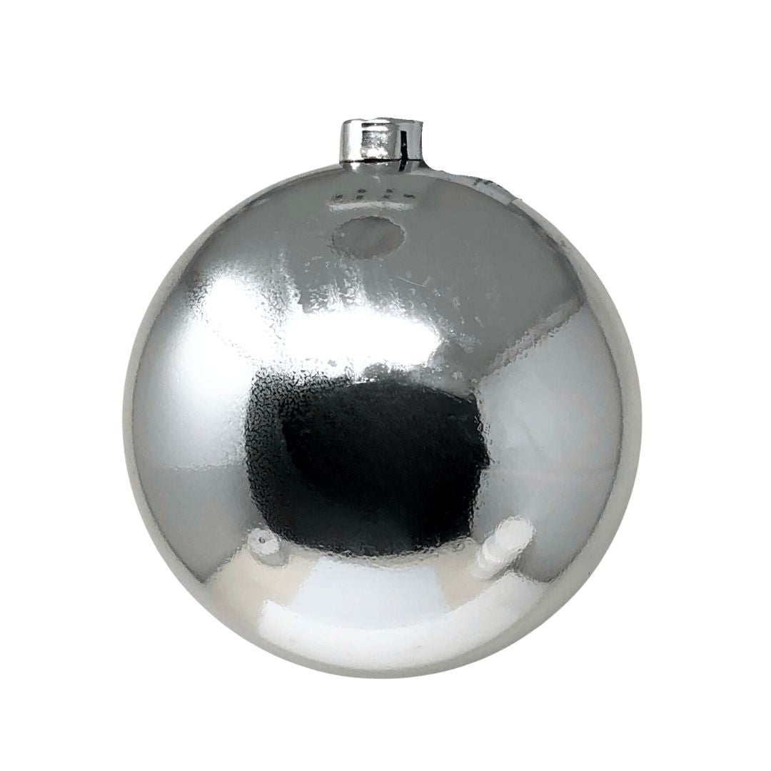 (Bhk00228S) Esfera Metálica Medida 15/20 Cm Plata