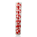 (BHK01135RW) Esfera Navideña Bicolor Rojo/Blanco 10 cm C/6 Pzs