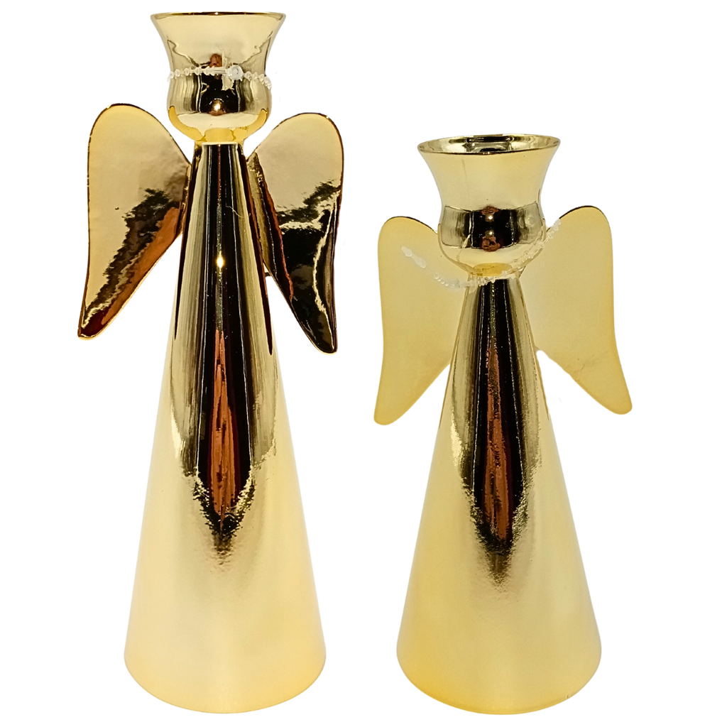 29150 (VCF0180DO) Candelabro Ángel 16X8 cm Oro.