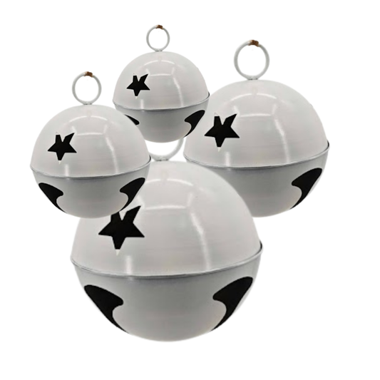 Cascabel metalico blanco