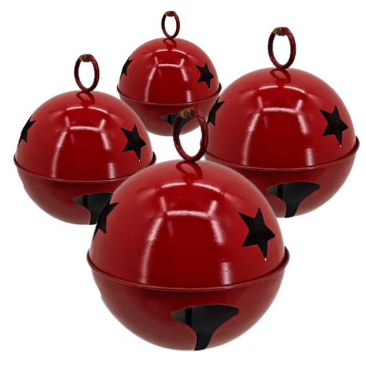 Cascabel metalico rojo