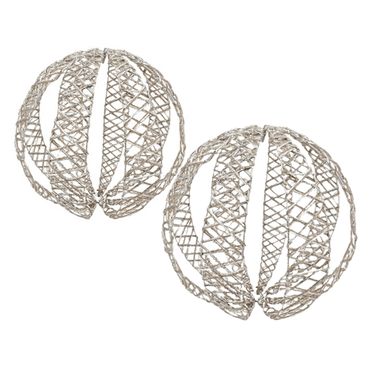 Esfera gajos plata 30cm/40cm