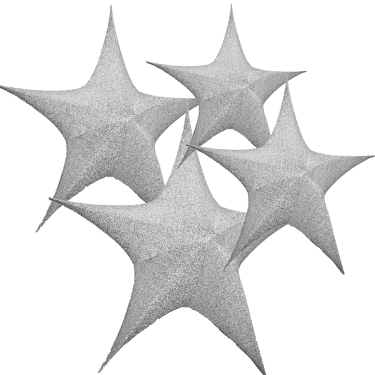 Estrella brillante plata 40cm/65cm/80cm/110cm