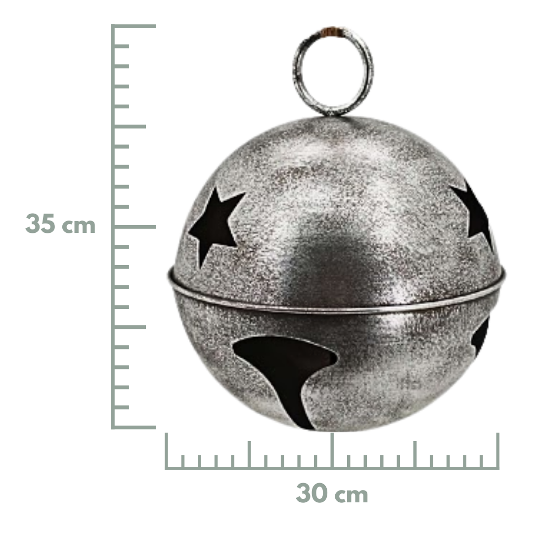 Cascabeles metalicos plata de 15/25/30/45 cm