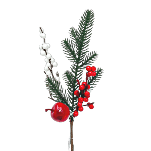 (Fla01479) Pick de pino con berries 27 cm