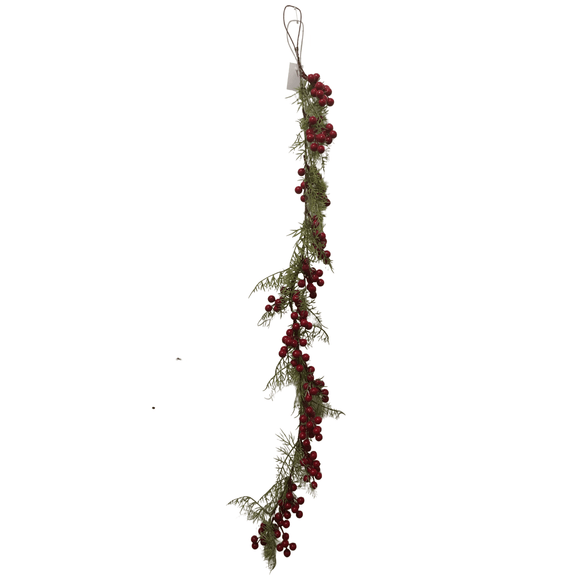 (FLA01548R) Guia de berries c/follaje plastico