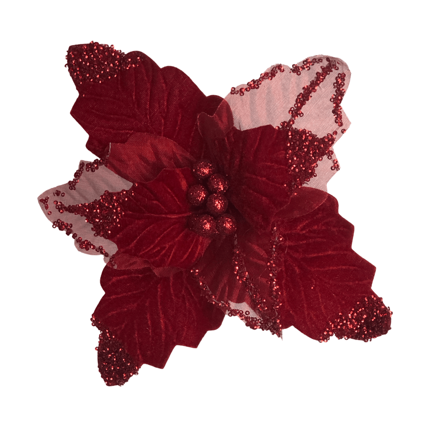 (FLA01892R) Nochebuena 30 cm rojo