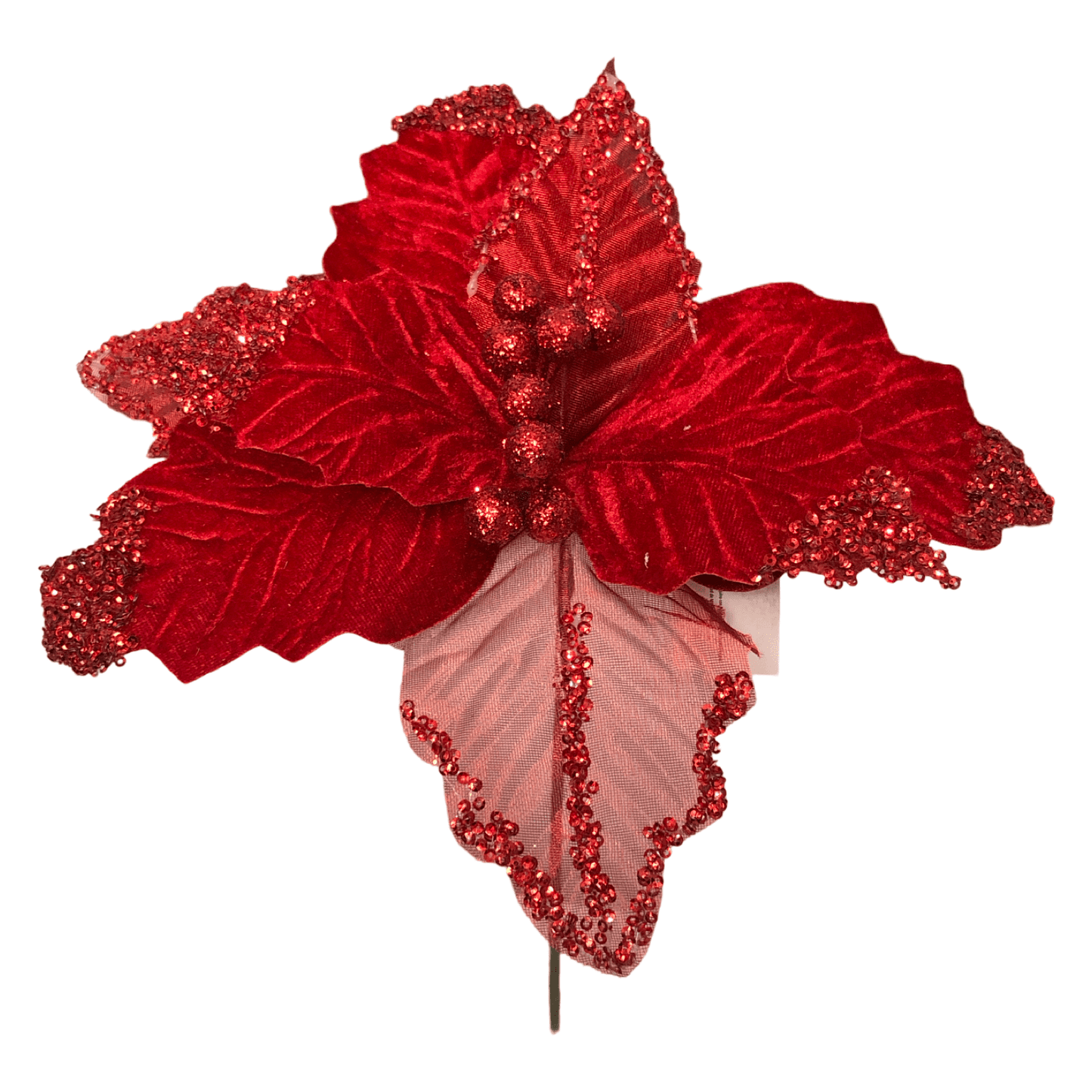 (FLA01892R) Nochebuena 30 cm rojo