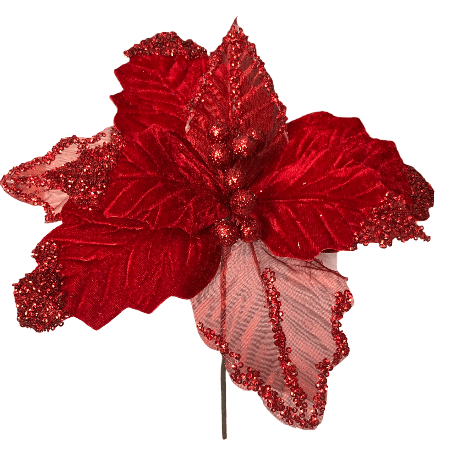 (FLA01892R) Nochebuena 30 cm rojo