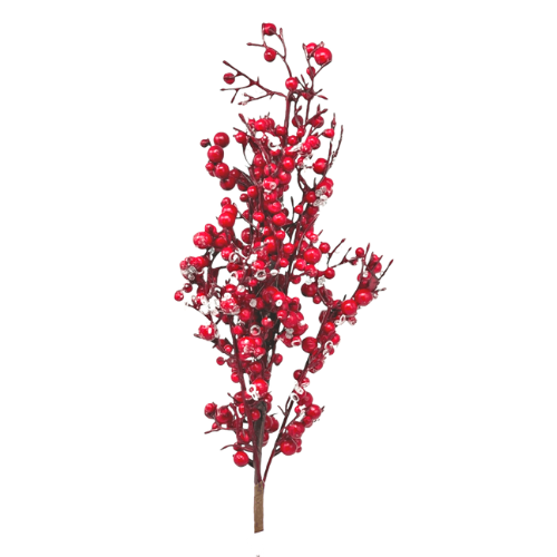 (FLQ09407R) Follaje de berries 50CM rojo