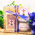 Kit de jabon de avena 50gr y mini vela 40gr