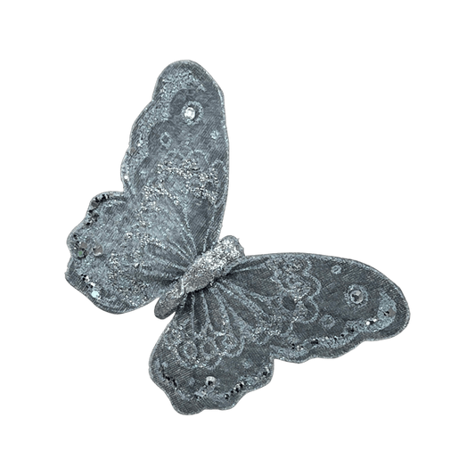 (Ccy00105S) Mariposa Brillante 15X12Cm Plata