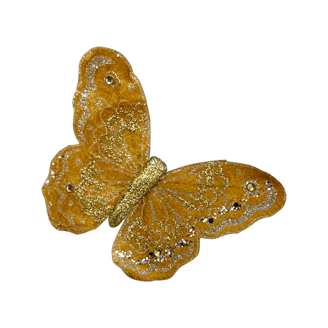 (Ccy00105G) Mariposa Brillante 15X12Cm Oro