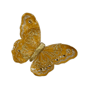 (Ccy00105G) Mariposa Brillante 15X12Cm Oro