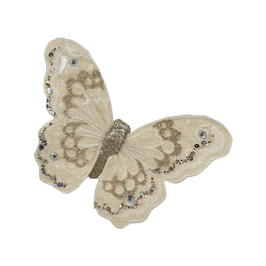 (Ccy00105Ch) Mariposa Brillante 15X12Cm Champagne