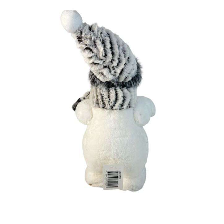 (CCY0156) Oso peluche 32 x 16 cm blanco gris