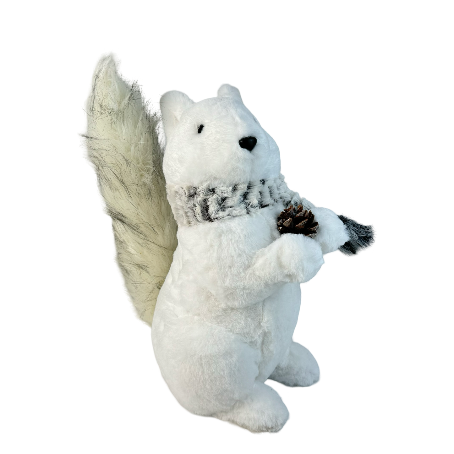 (CCY0163-164) Ardillas peluche blanco gris de 20/35 cm