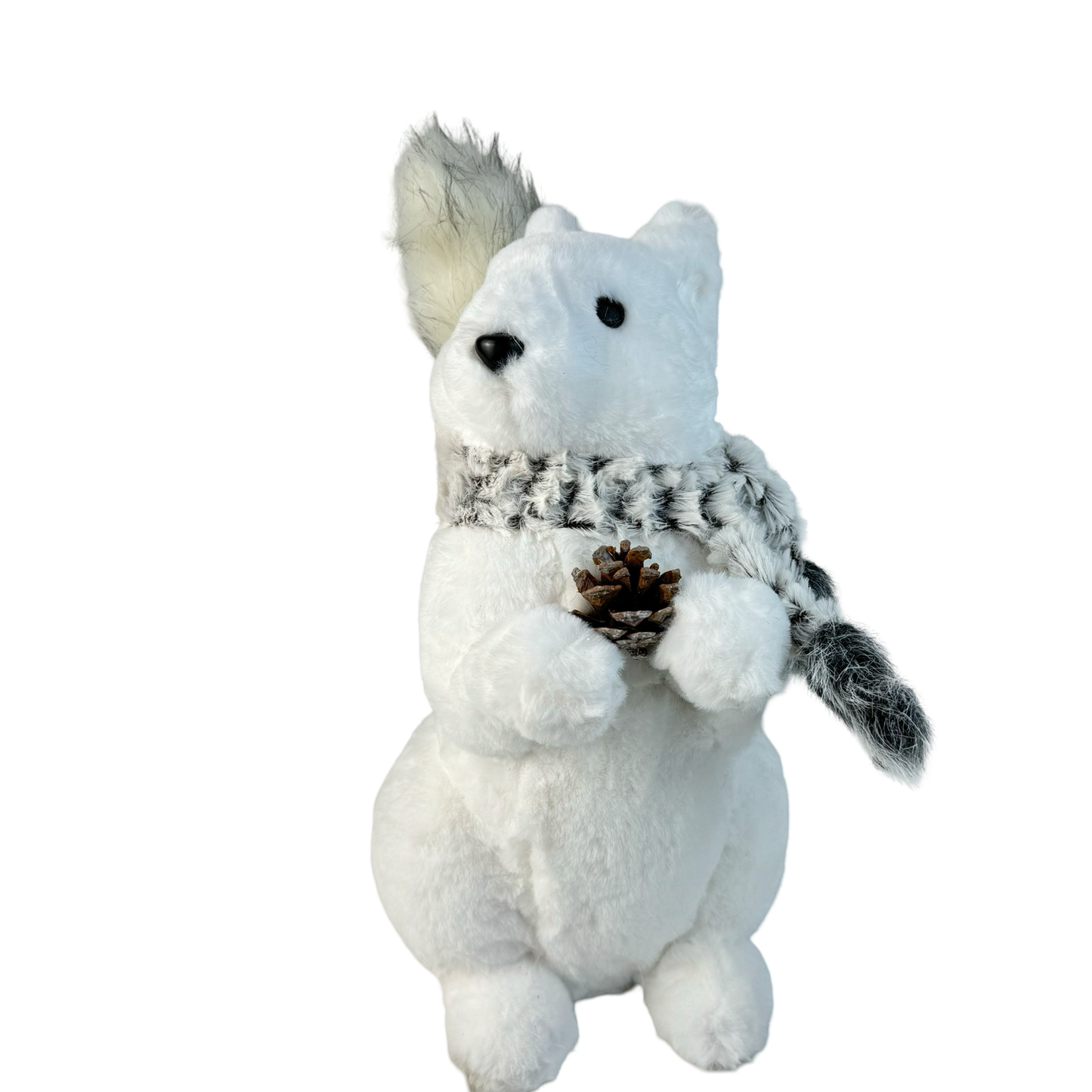 (CCY0163-164) Ardillas peluche blanco gris de 20/35 cm