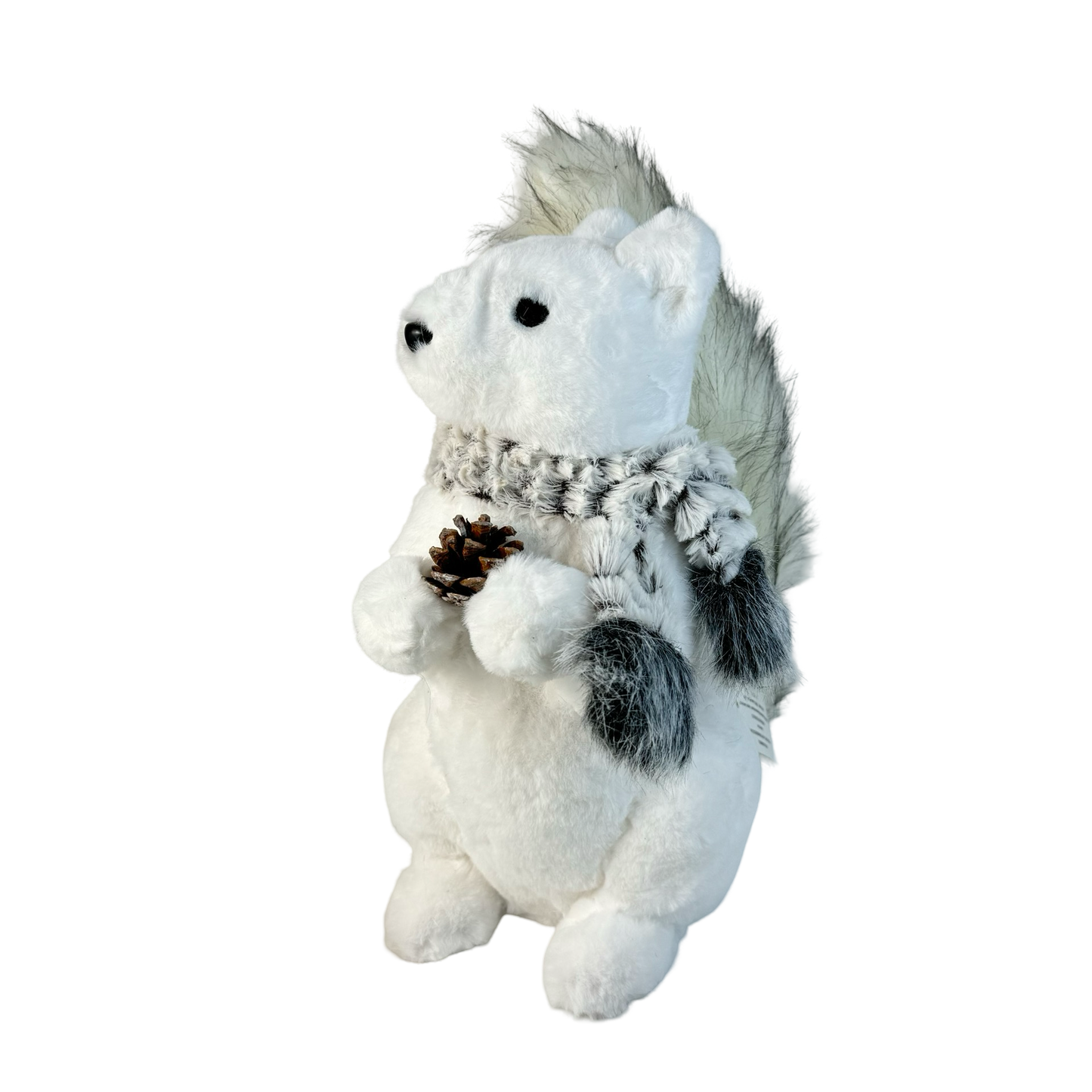 (CCY0163-164) Ardillas peluche blanco gris de 20/35 cm