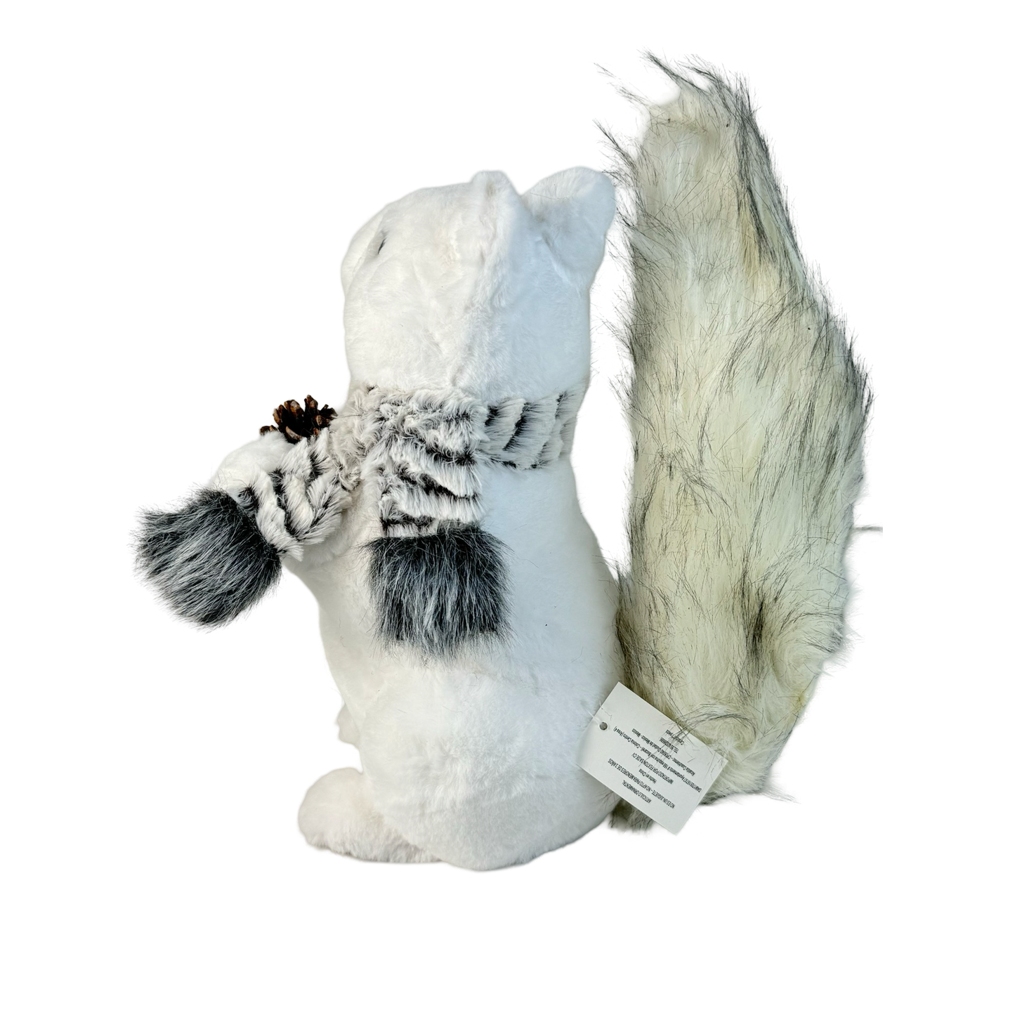 (CCY0163-164) Ardillas peluche blanco gris de 20/35 cm