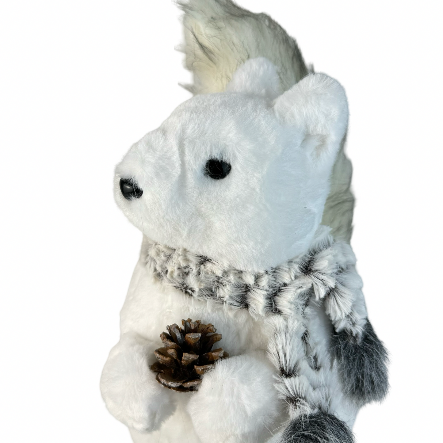 (CCY0163-164) Ardillas peluche blanco gris de 20/35 cm