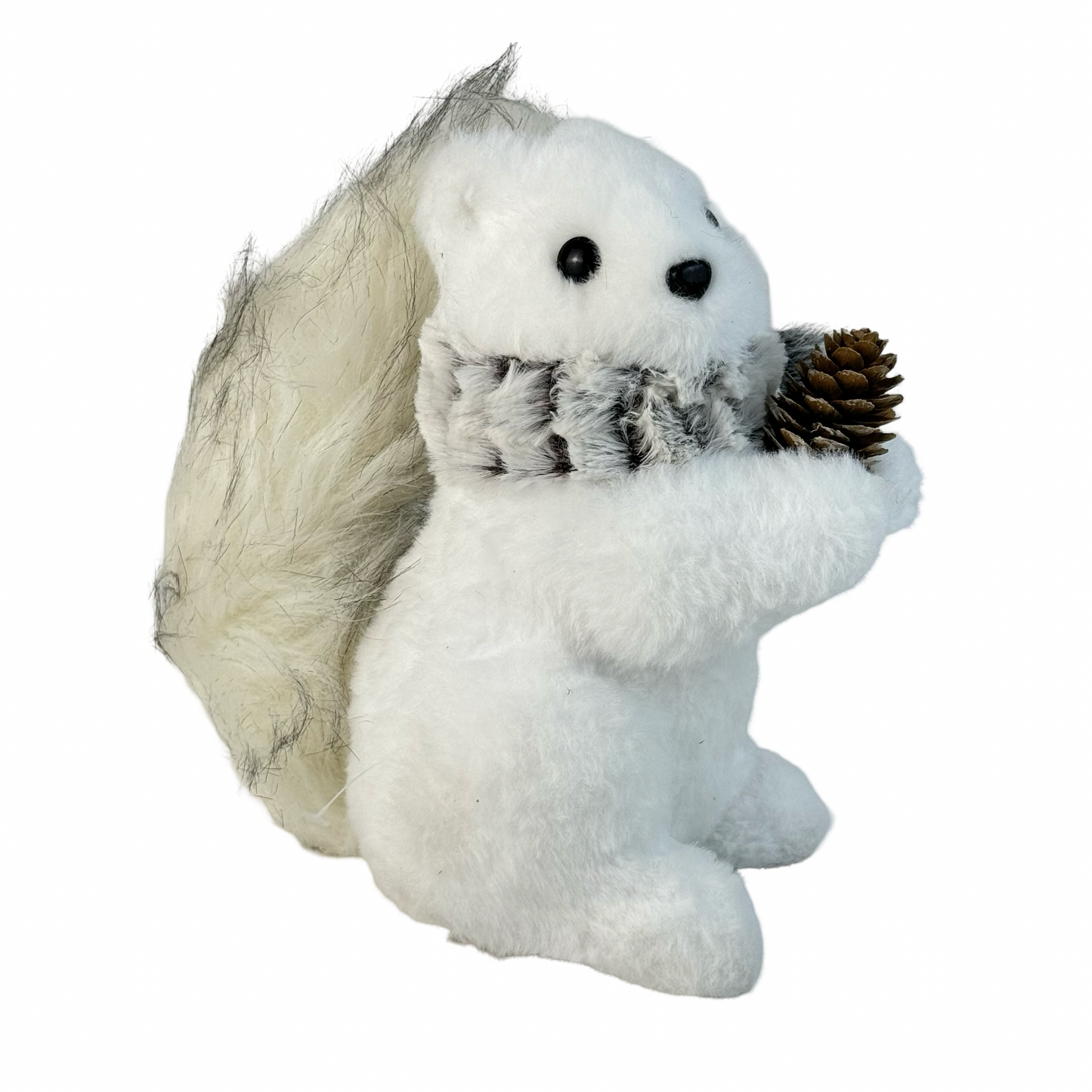 (CCY0163-164) Ardillas peluche blanco gris de 20/35 cm