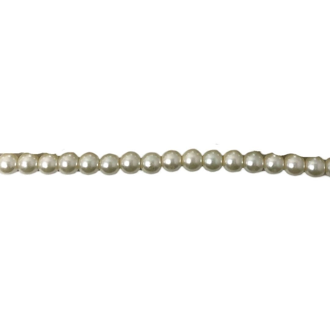Perlas lisas 4/6/8/10 mm beige