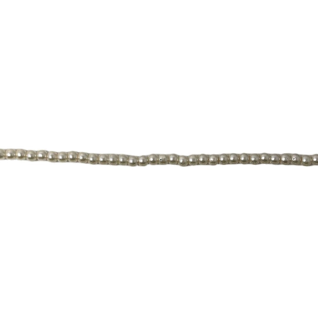 Perlas lisas 4/6/8/10 mm beige