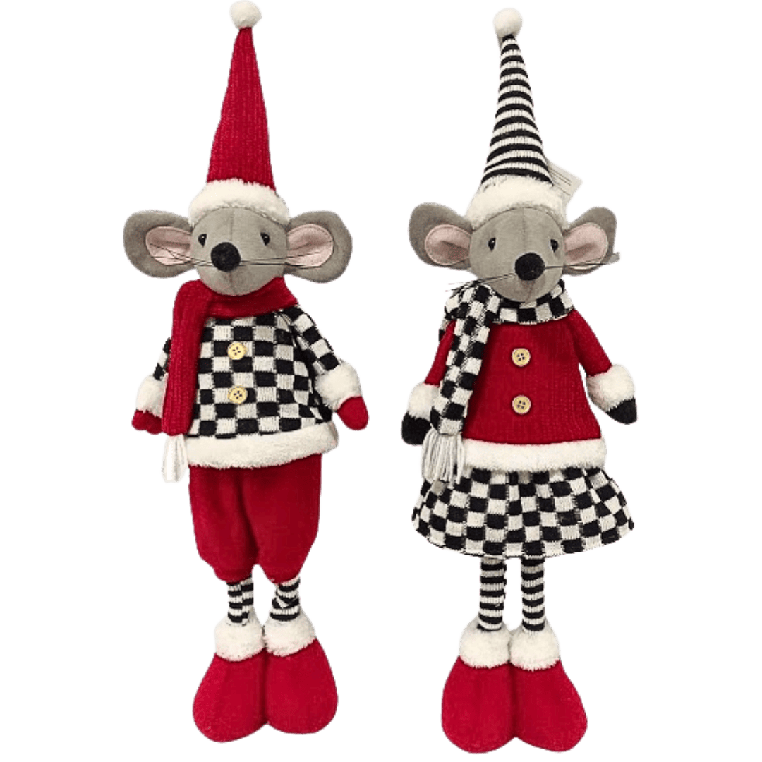 (TWA0020A) (TWA0020B) Ratoncitos Navideños 65cm Niño/Niña
