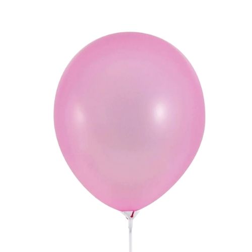 Globo #9 rosa bebé con 50 pzs