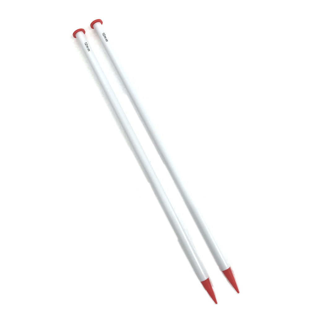 agujas para tejer de plastico #12