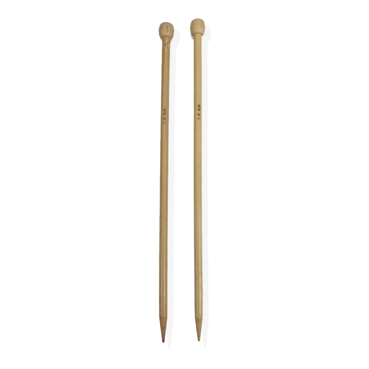 Agujas para tejer de bambú