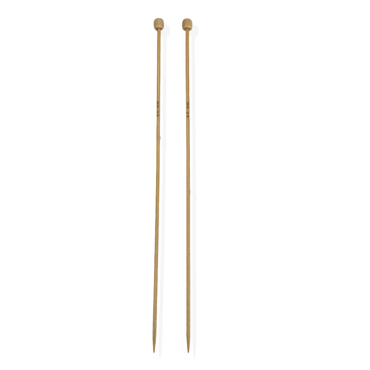 Agujas para tejer de bambú