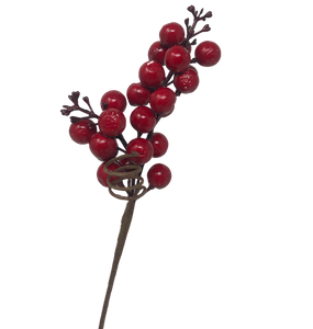 (FLQ09353R) Follaje Berry de 30 cm Rojo