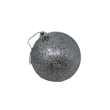 (BHK00216S) Esfera De 8CM C/20PZ Plata