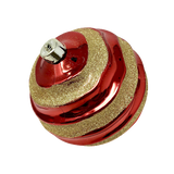 (BHK00226RG) Esfera DE 15CM C/3PZ Rojo-Gold