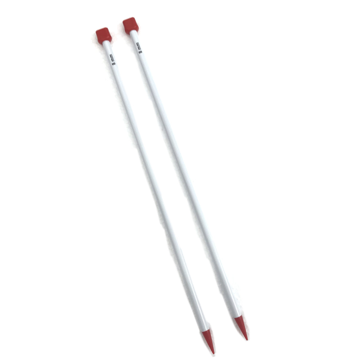 agujas para tejer de plastico #8