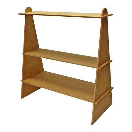 Exhibidor de madera 3 niveles 40x37cm - Amo las Manualidades