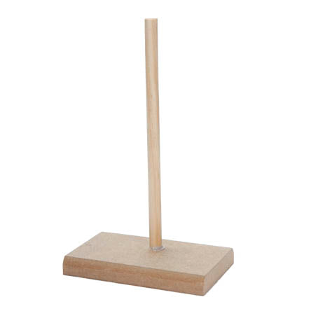 (8150) Base de madera con poste 25X15X9XCM