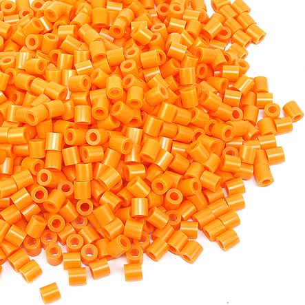 Bolsa de cuentas de tubitos c/1000 naranja