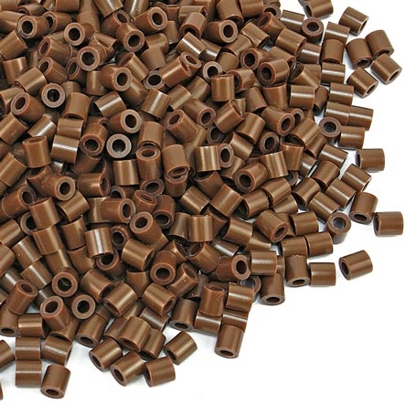 Bolsa de cuentas de tubitos c/1000 café