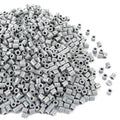 Bolsa de cuentas de tubitos c/1000 gris